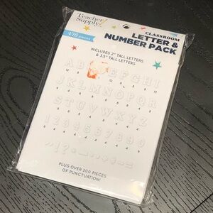 3.5 inch and 2 inch White Letters/Numbers